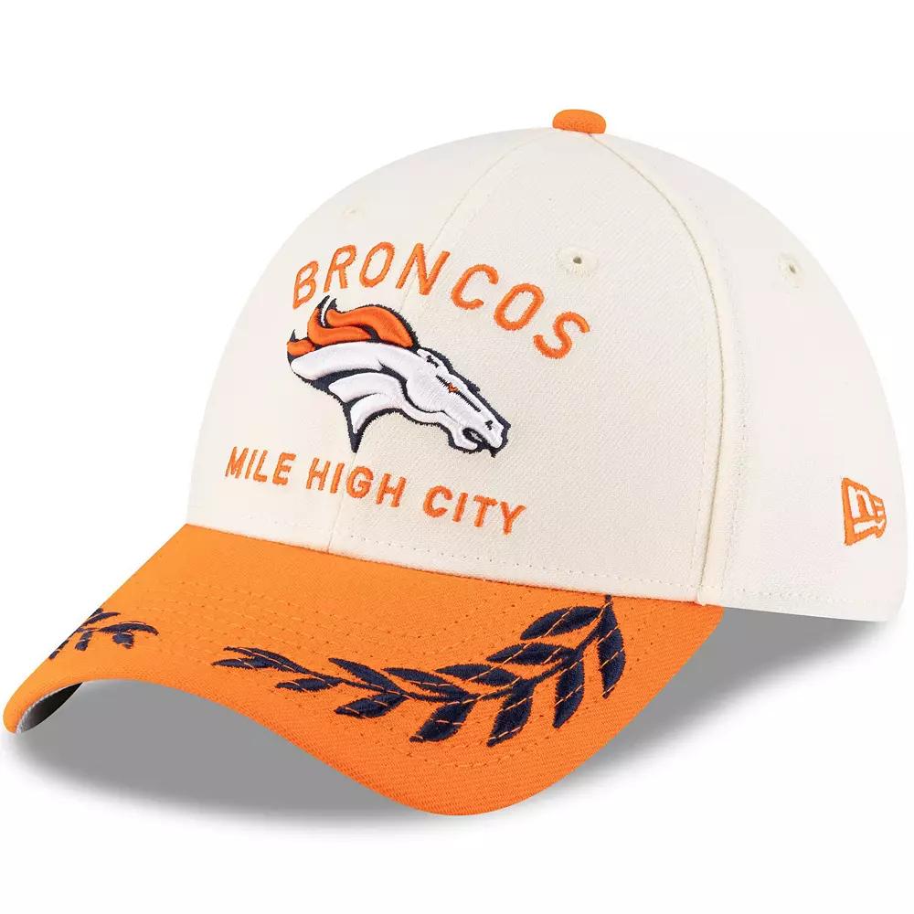 Men's New Era  Cream/Orange Denver Broncos 2025 NFL Draft 39THIRTY Flex Hat, Size: Large/XL, Beige Product Image