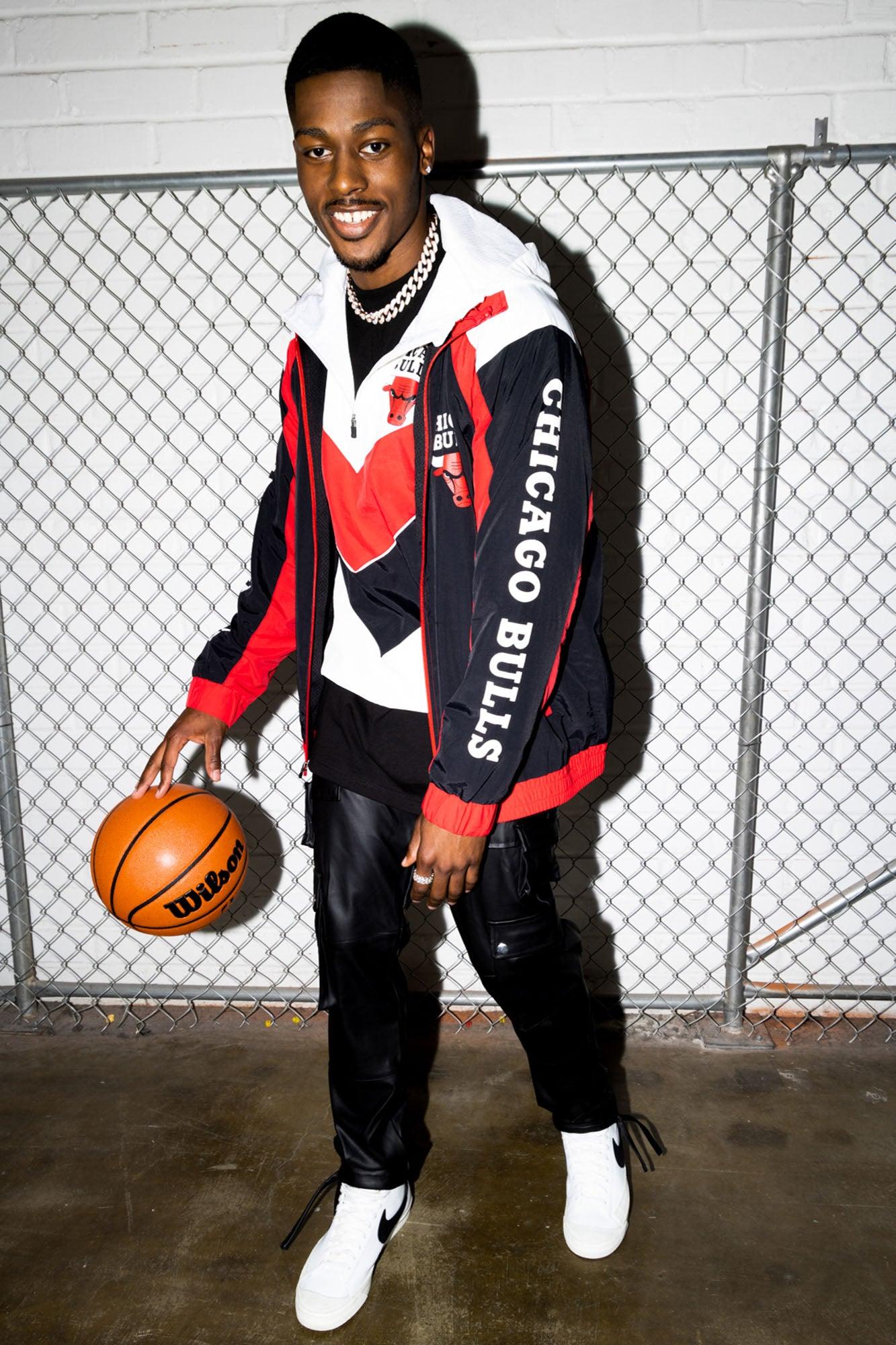 Chicago Bulls Threat Jacket - Black/Red Product Image