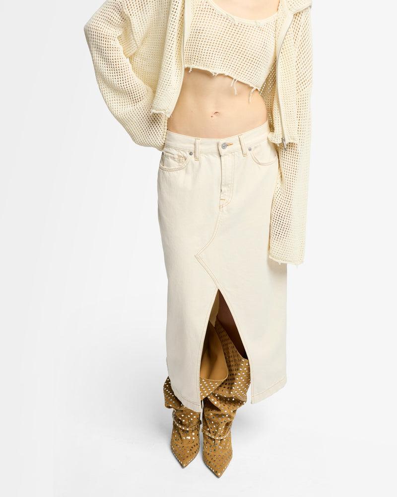 Denim Midi Skirt Product Image