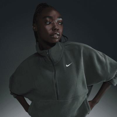 Nike Women's One Therma-FIT Oversized 1/2-Zip Fleece Top Product Image