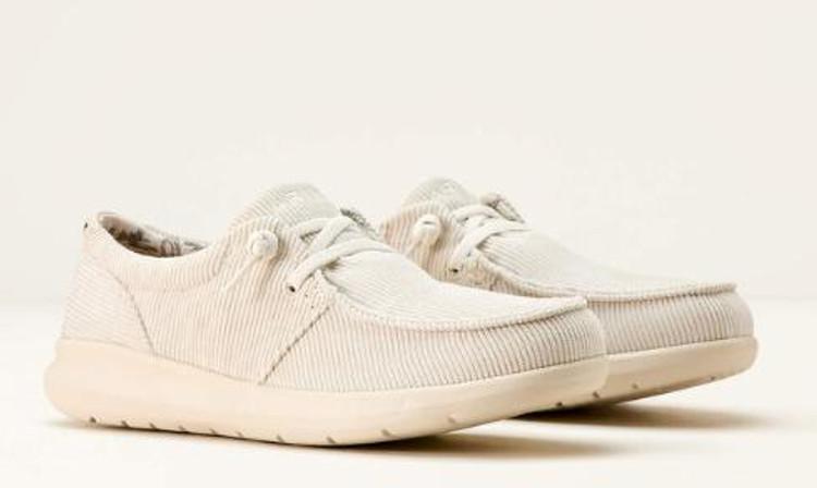 SALE Ariat® Ladies' Cream Corduroy Hilo Shoes Product Image