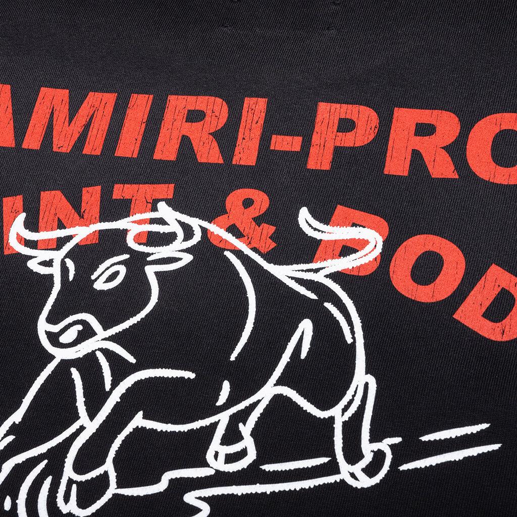 Amiri Bull Oversized Tee - Black Male Product Image
