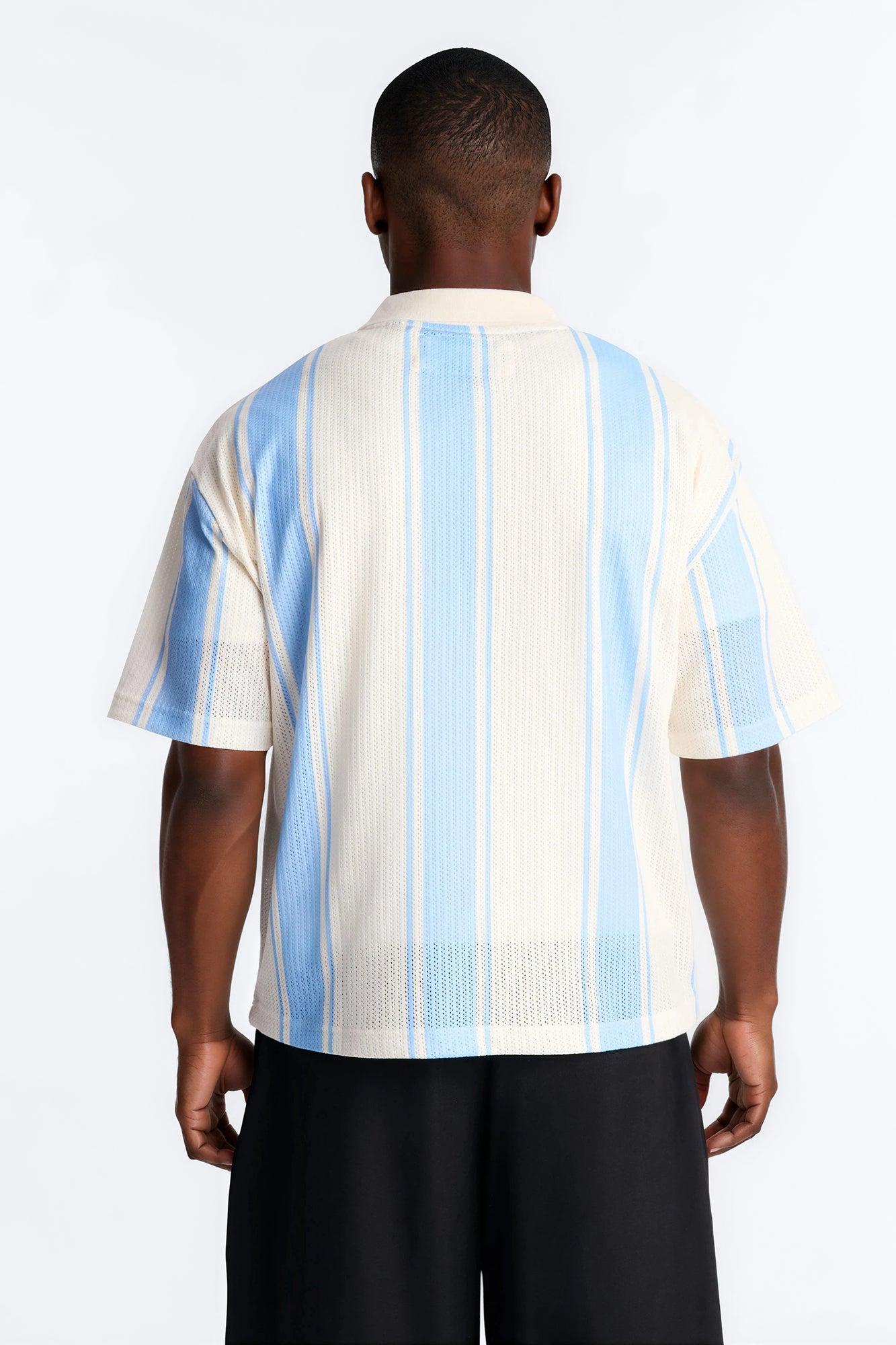 Saints 95 Short Sleeve Polo - Blue Male Product Image