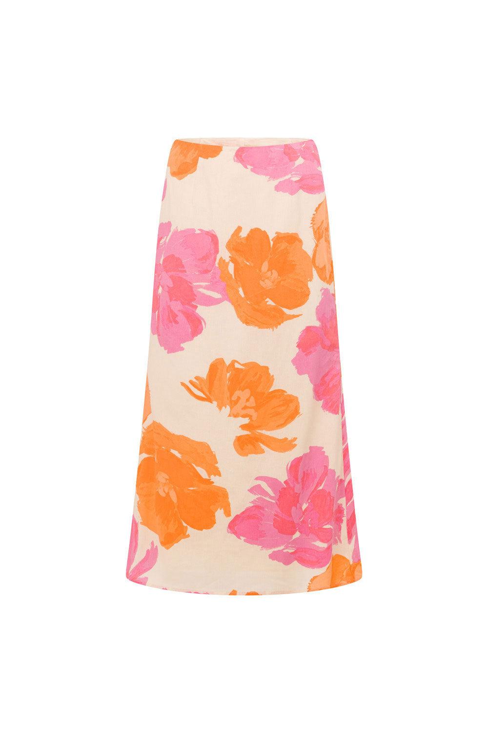 Bailee Midi Skirt - Solstice Pink Product Image