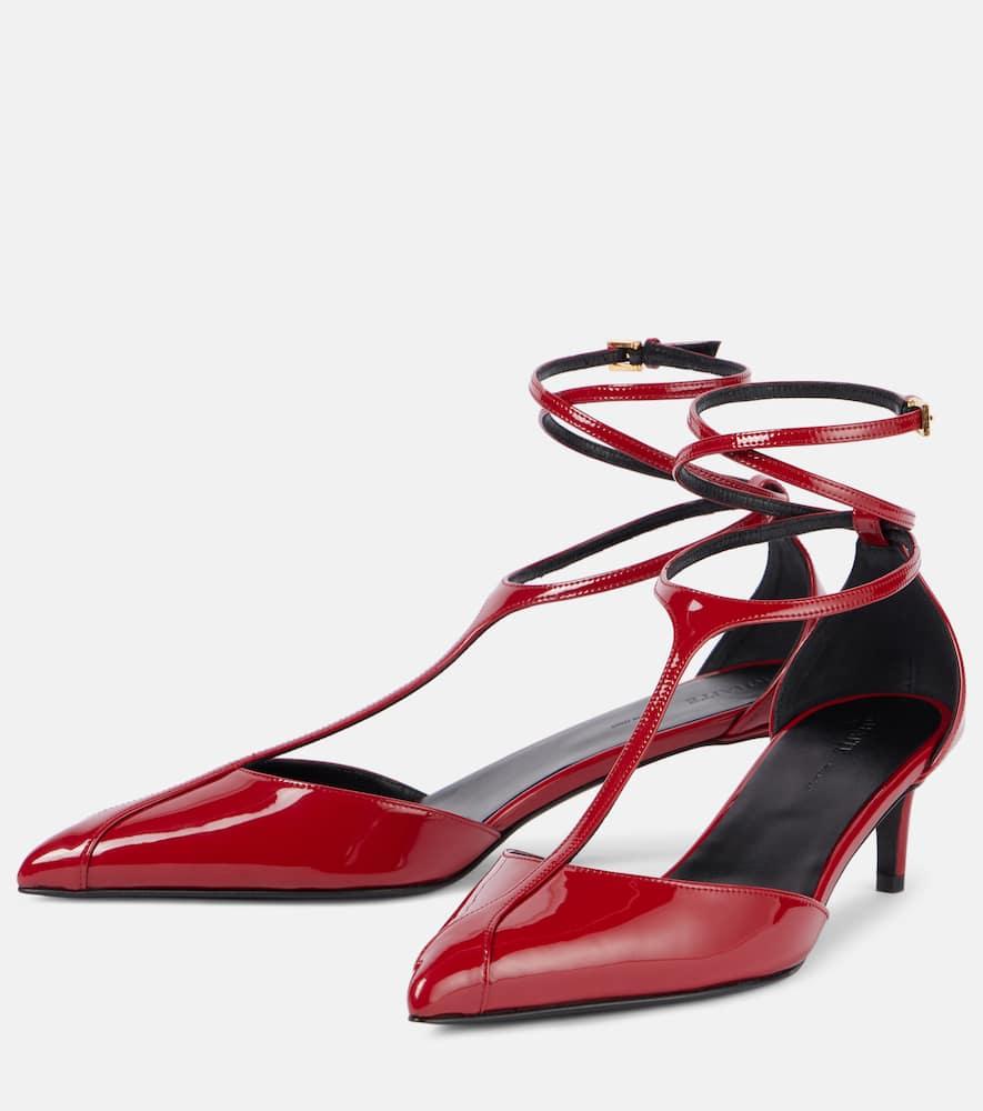 KHAITE Mia 45 Patent Leather Pumps In Red Product Image