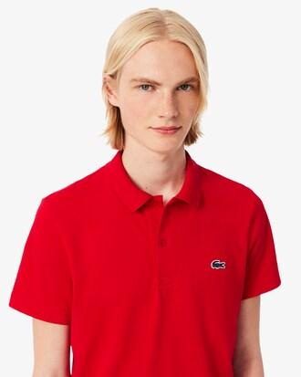 Regular Fit Cotton Blend Polo Shirt Product Image