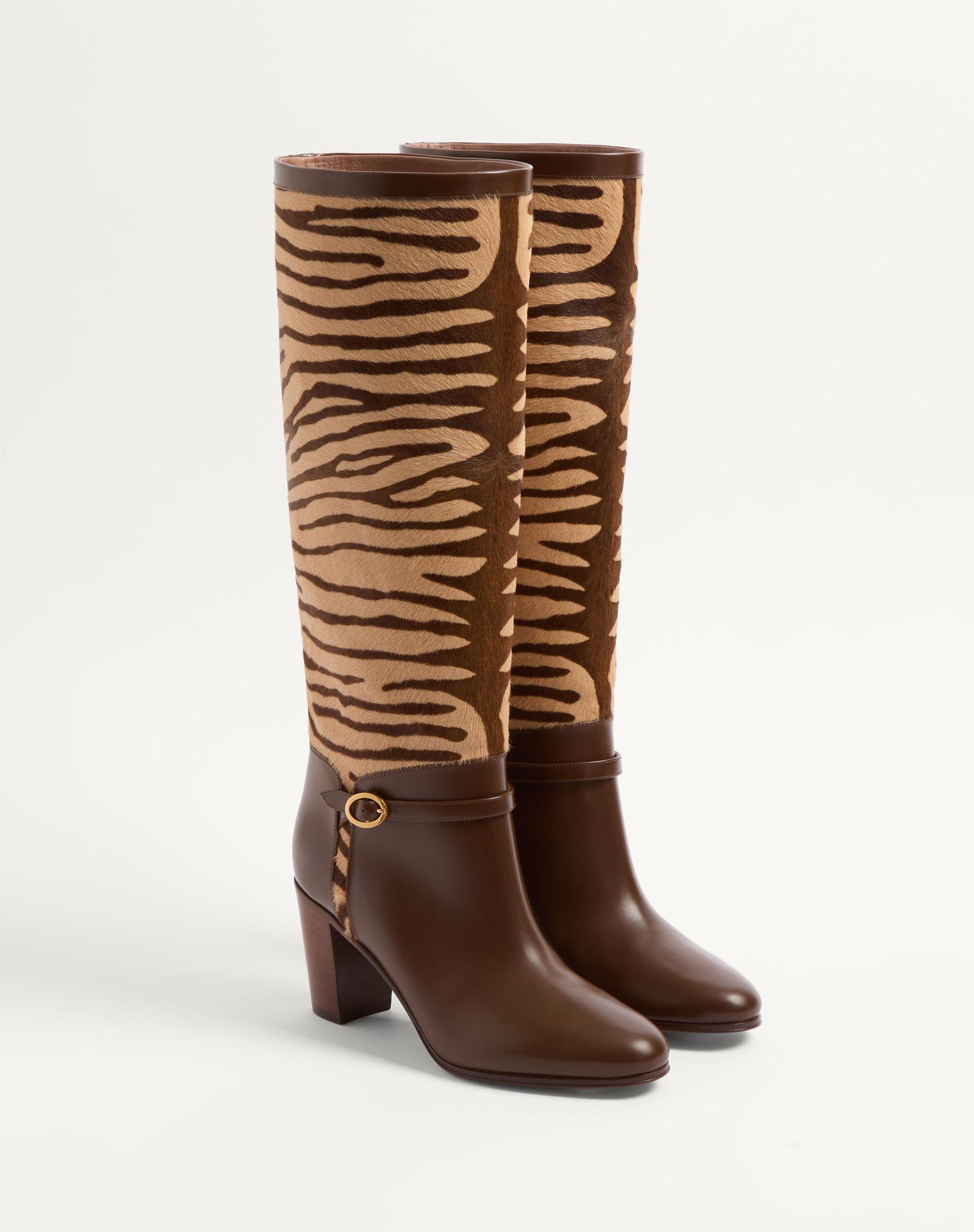 Pattie Boot In Pony-Effect Calfskin 75Mm Product Image