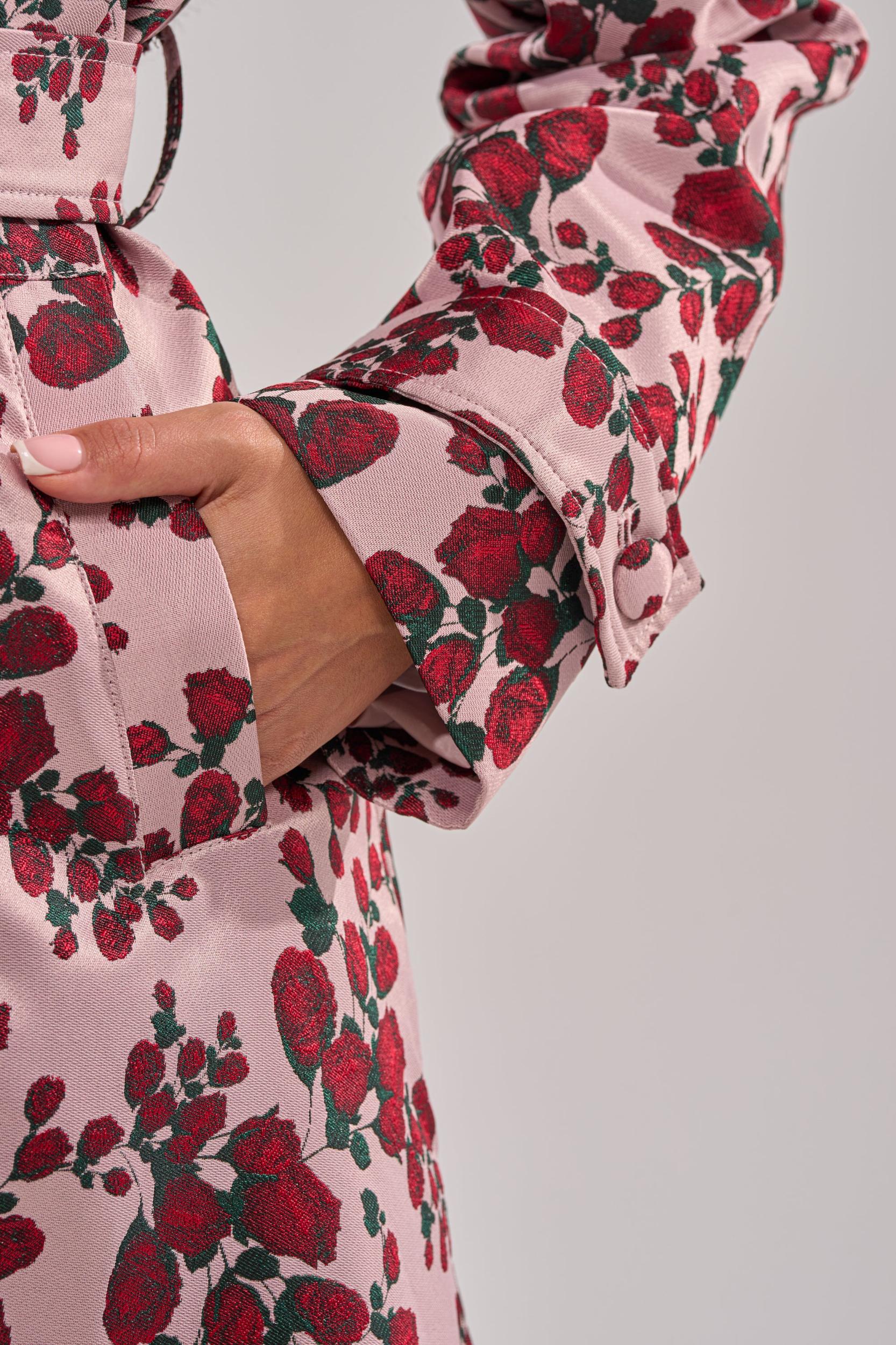 BUY ME ROSES JACQUARD TRENCH Product Image