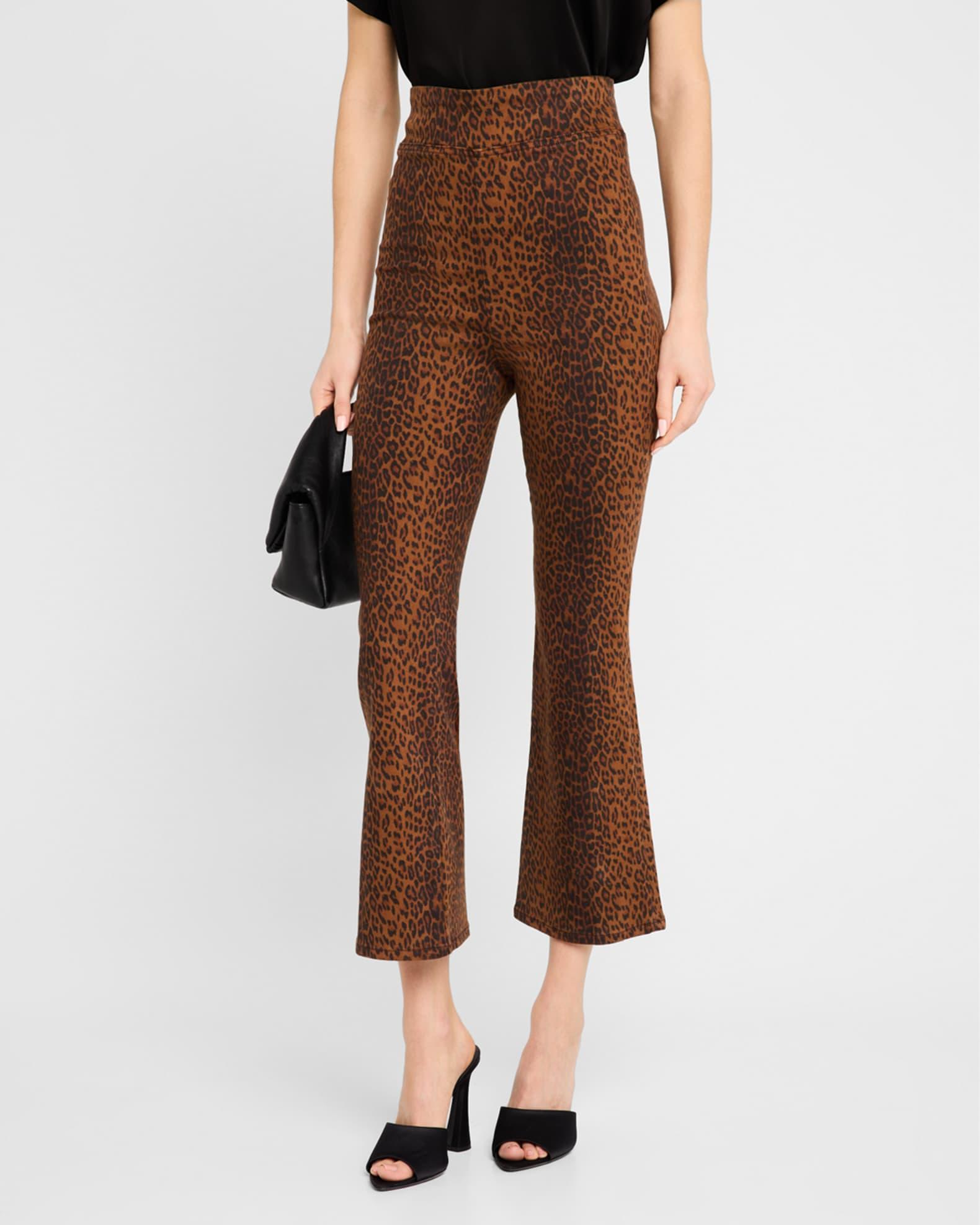 The Jetset Crop Mini Boot Leopard Pants Product Image