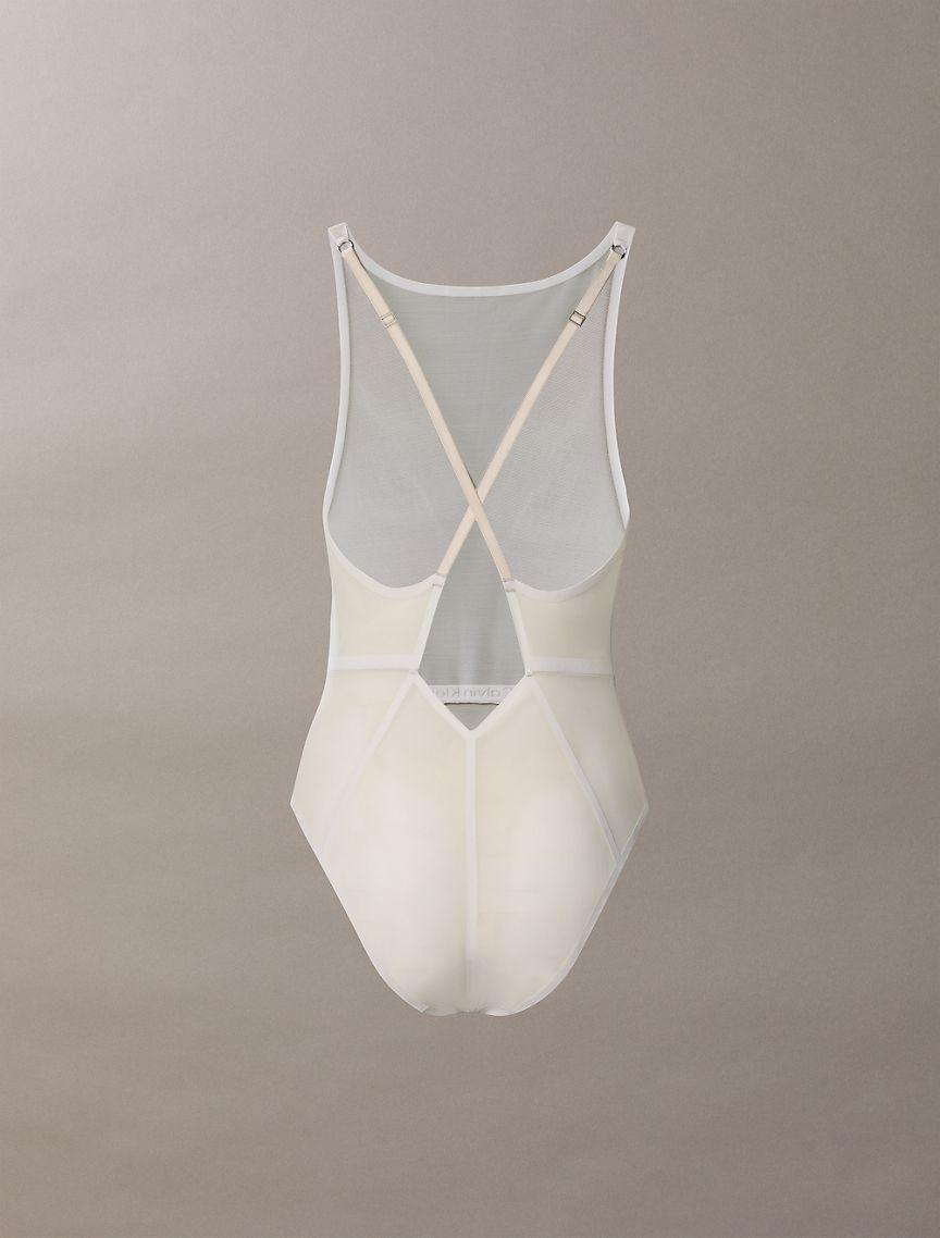 Minimalist Mesh Mid Thigh Bodysuit Product Image