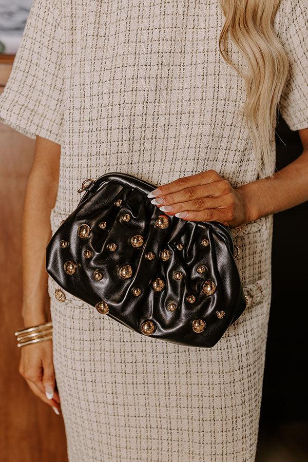 Posh Mindset Faux Leather Purse in Black Product Image