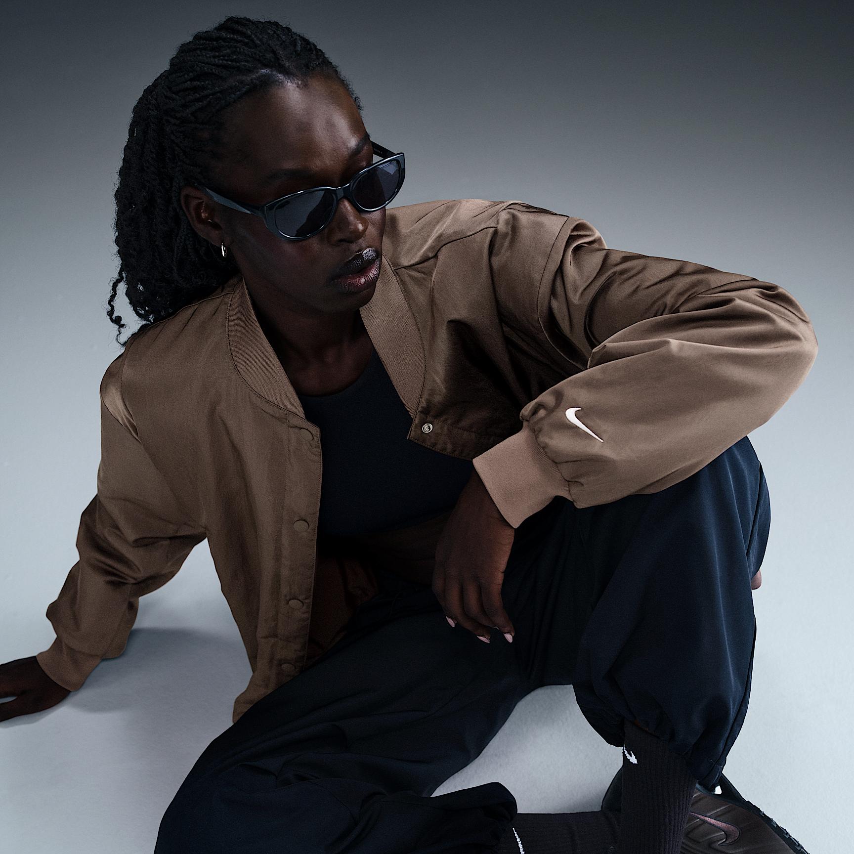 Womens Nike Sportswear Destroyer Oversized Woven Jacket | HJ0971-004 Product Image