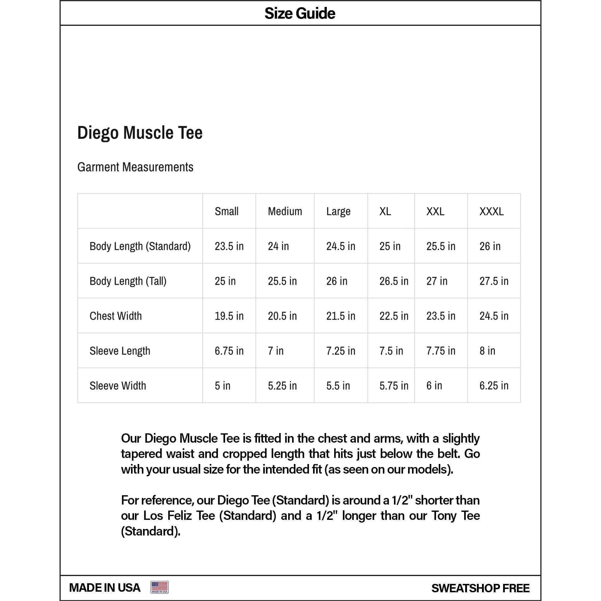 Diego Muscle Tee | Ringer Male Product Image