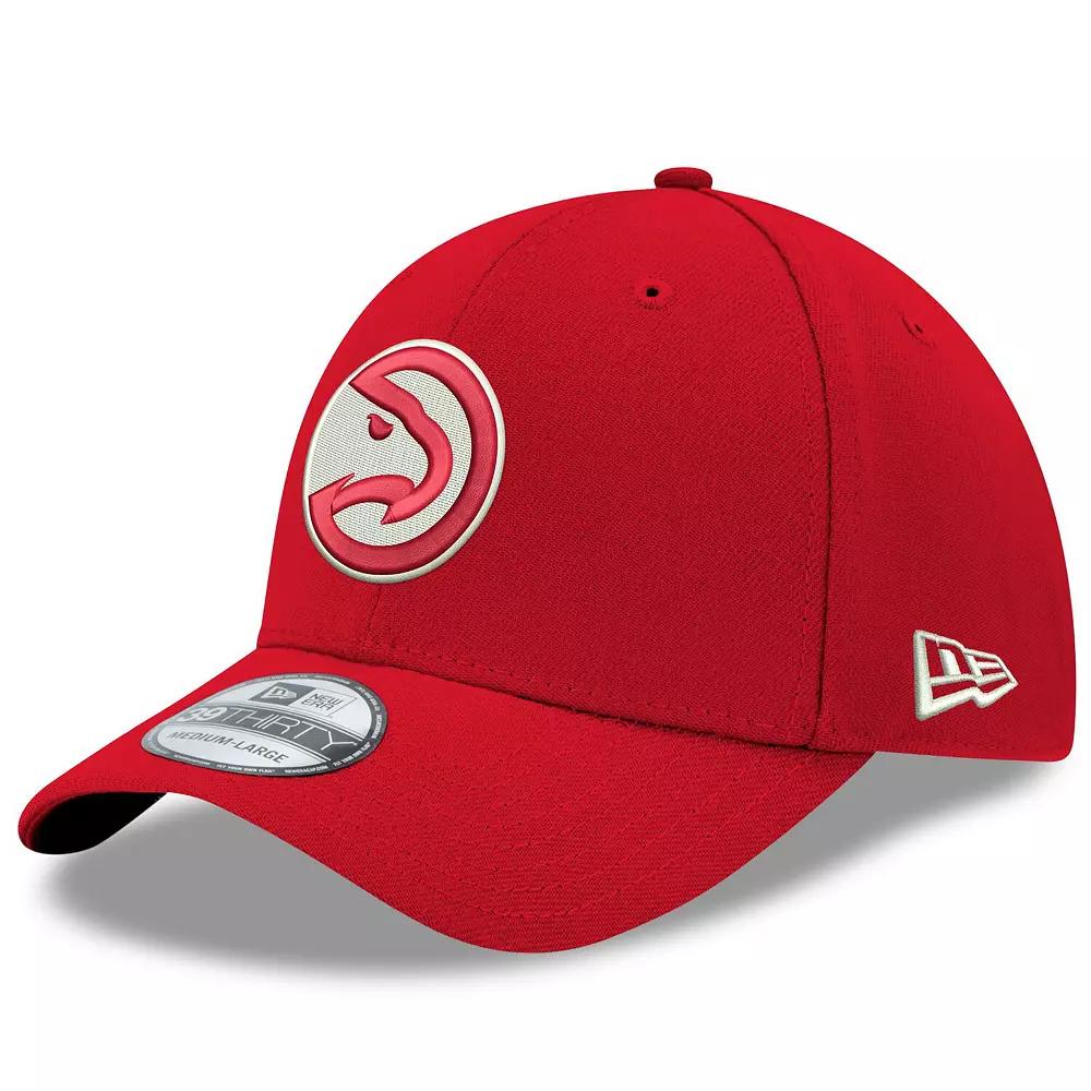 Men's New Era Red Atlanta Hawks Team Classic 39THIRTY Flex Hat,  Product Image