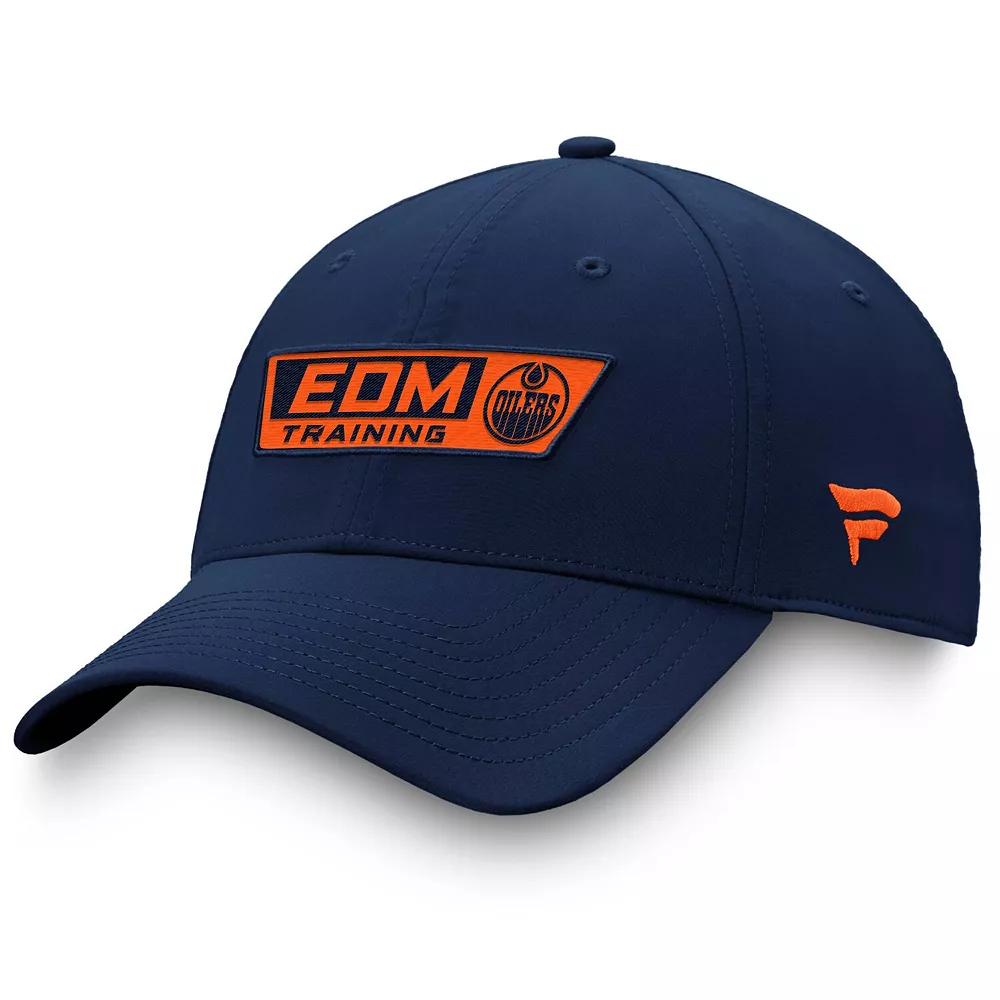 Men's Fanatics Navy Edmonton Oilers Authentic Pro Training Camp Practice Flex Hat,  Product Image