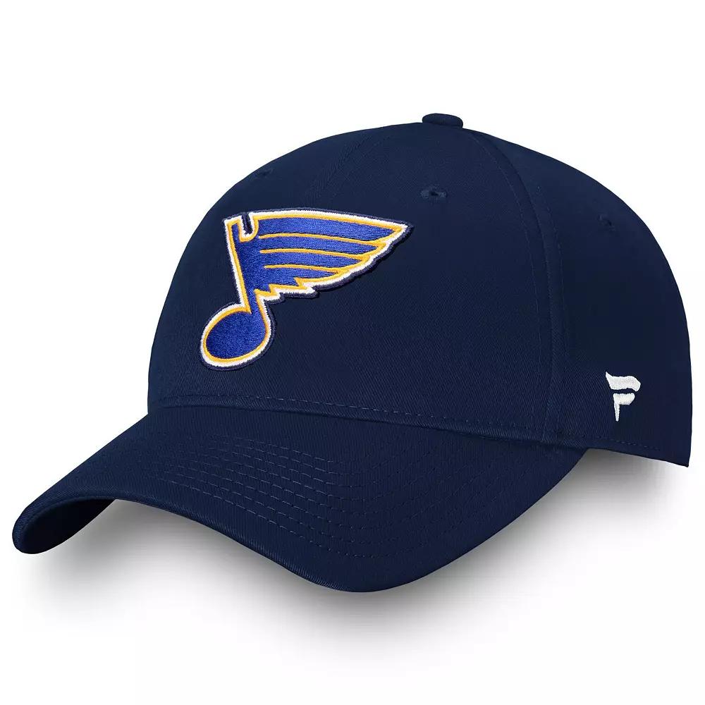 Men's Fanatics Branded Navy St. Louis Blues Core Adjustable Hat Product Image
