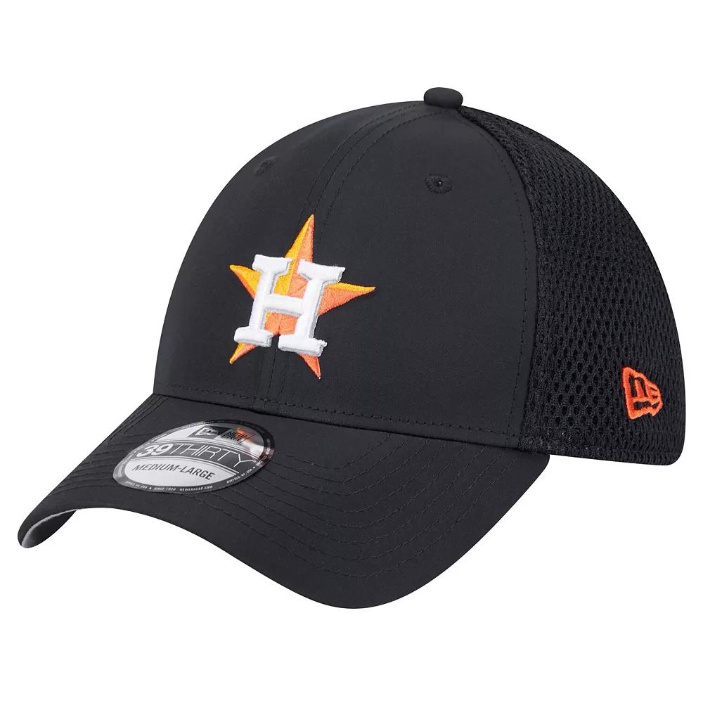Men's New Era Black Houston Astros Team Tone 39THIRTY Flex Hat, Size: Medium/Large Product Image