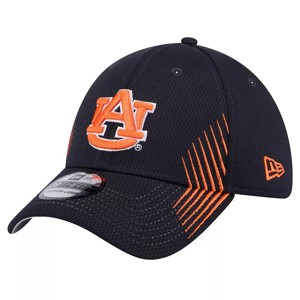 Men's New Era Navy Auburn Tigers Active Slash Sides 39THIRTY Flex Hat,  Product Image