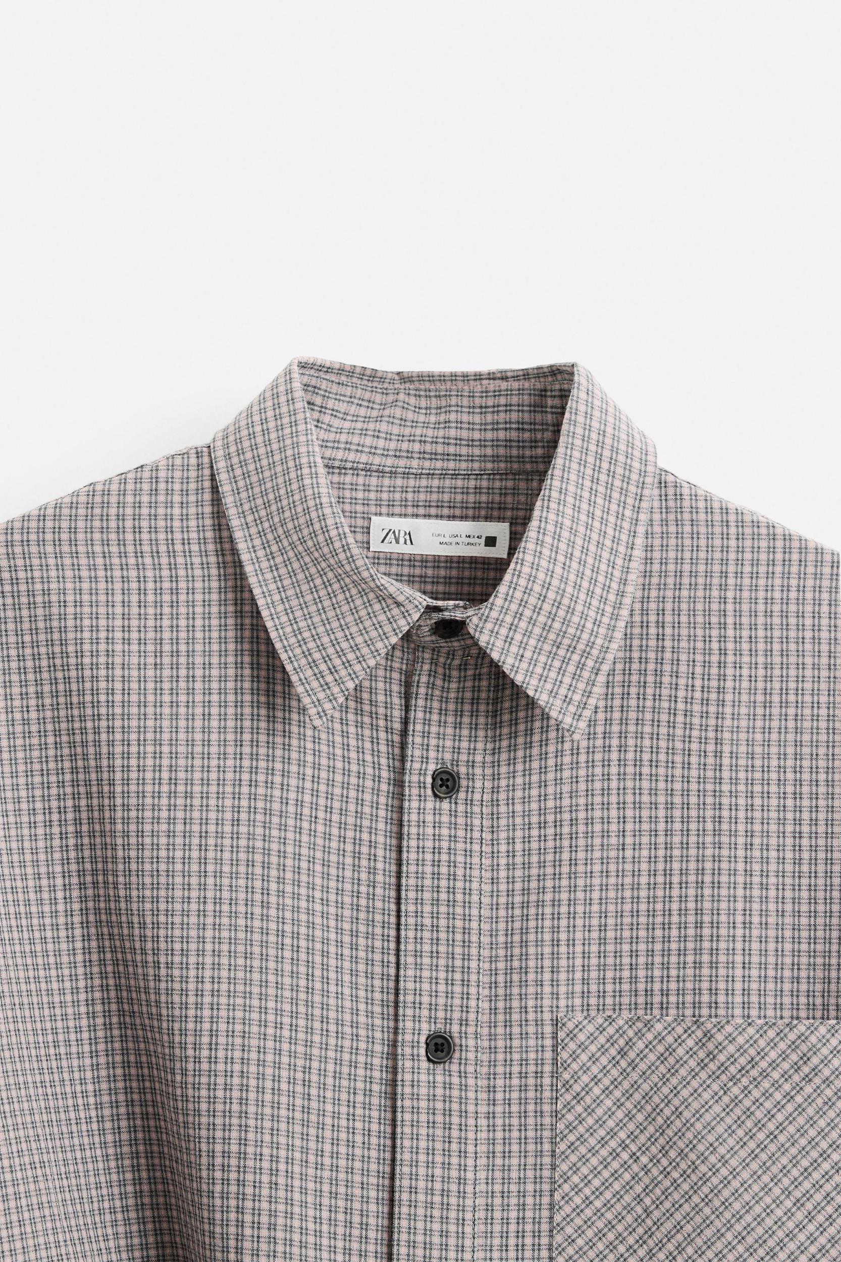 TEXTURED PLAID SHIRT Product Image