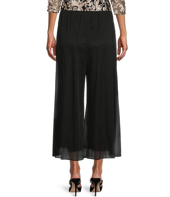 Alex Evenings Cropped Wide Leg Flowy Pants Product Image