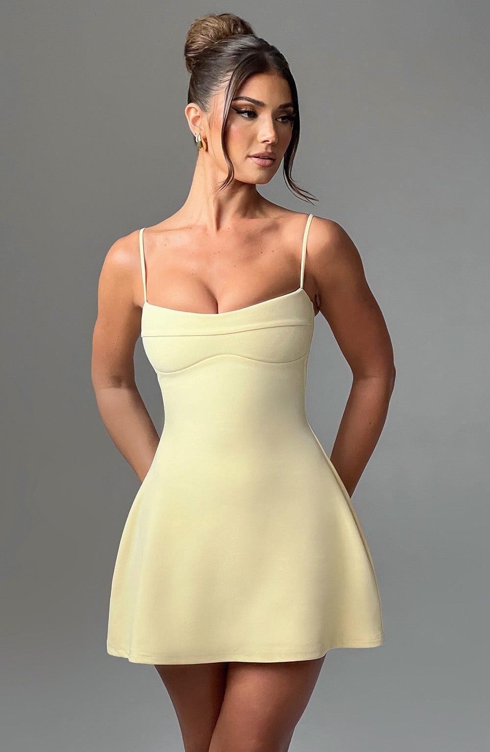 Dakota Mini Dress - Lemon Product Image
