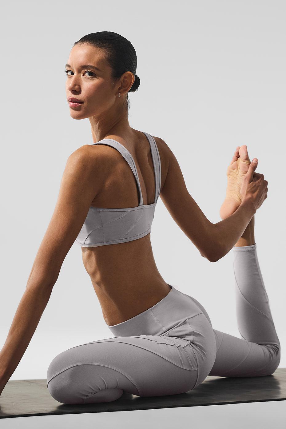 Washed Alosoft High-Waist Sunray Legging - Grey Sky Wash Female Product Image