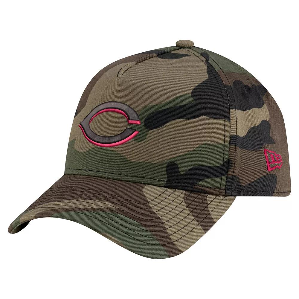 Men's New Era Camo San Francisco Giants Woodland Team Pop 9FORTY A-Frame Adjustable Hat, Green Product Image