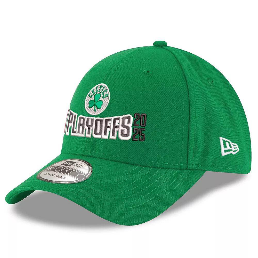 Men's New Era  Kelly Green Boston Celtics 2025 NBA Playoffs 9FORTY Adjustable Hat Product Image