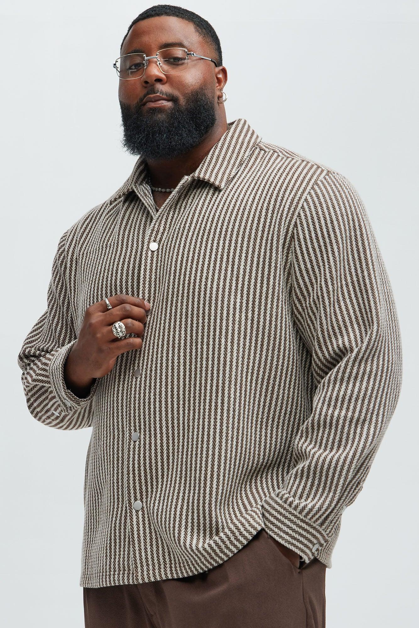 Stimson Herringbone Shirt - Brown Combo Product Image