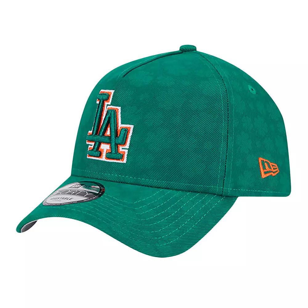 New Era Mens New Era Marlins 9FORTY A-Frame Lucky Day BTG Cap - Mens Green/Multi Product Image