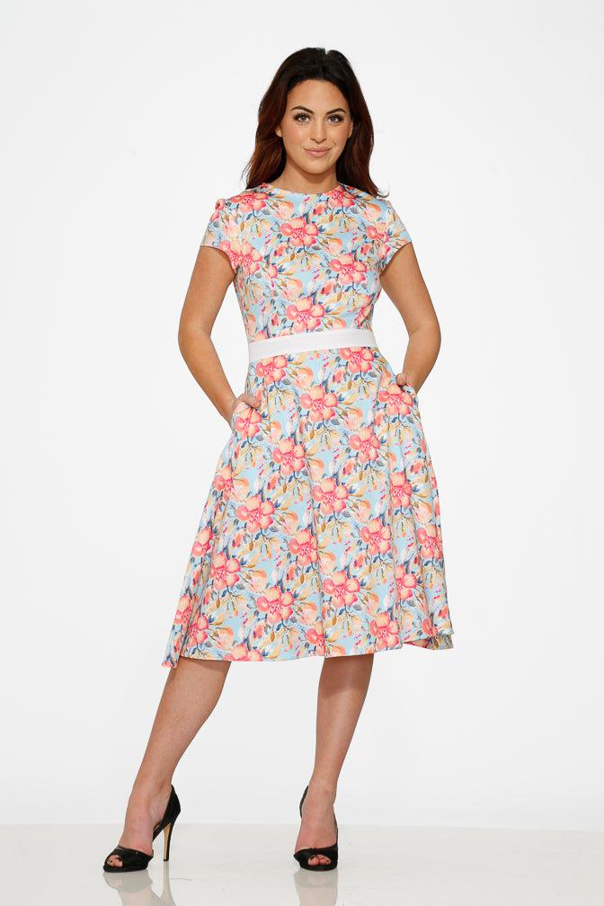 Sweet Hibiscus Swing Dress Product Image