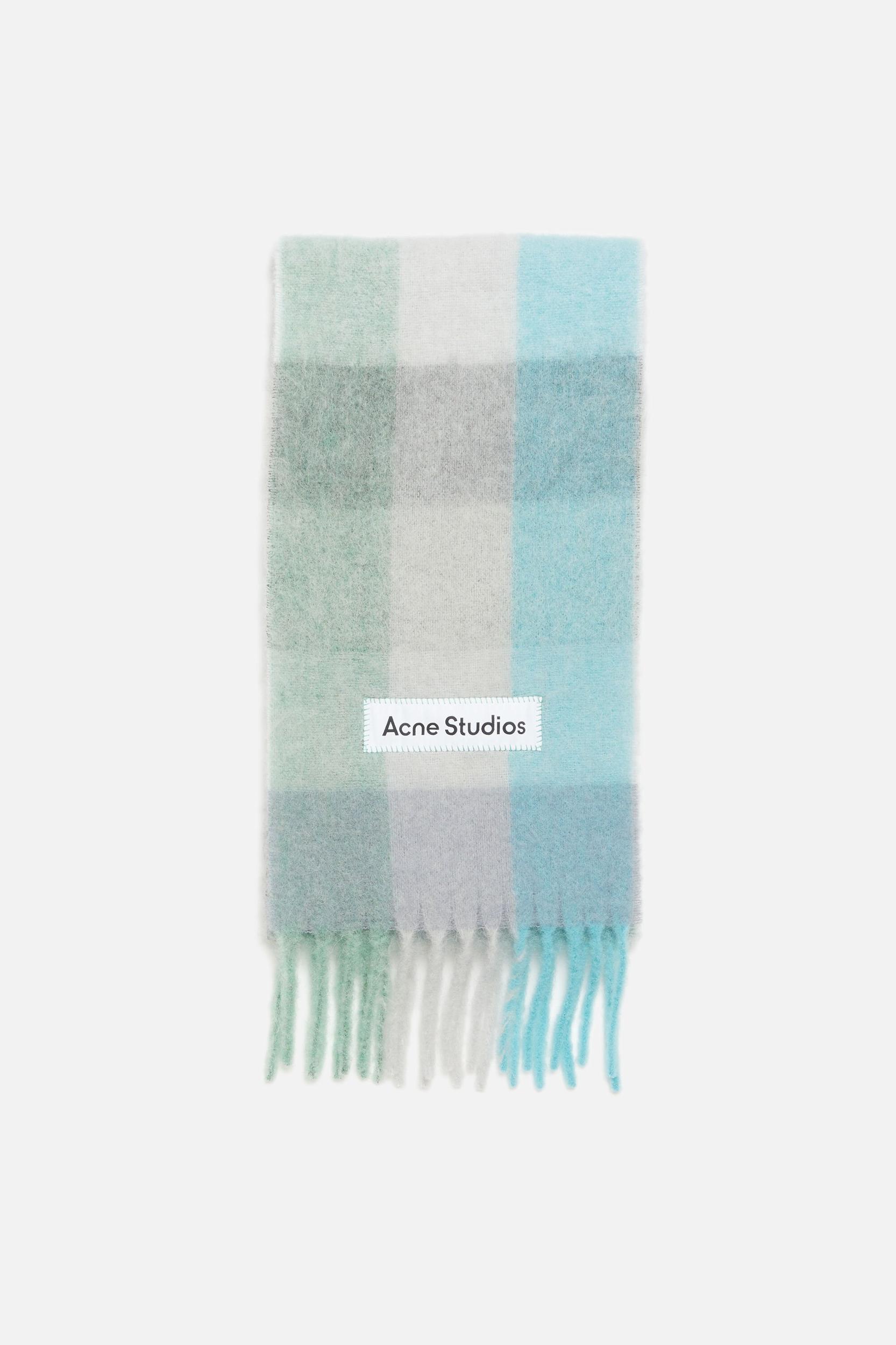 Mohair checked scarf Product Image