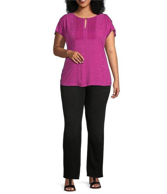 Democracy Plus Size #double;Ab#double;solution® Straight Leg 5-Pocket Jeans Product Image