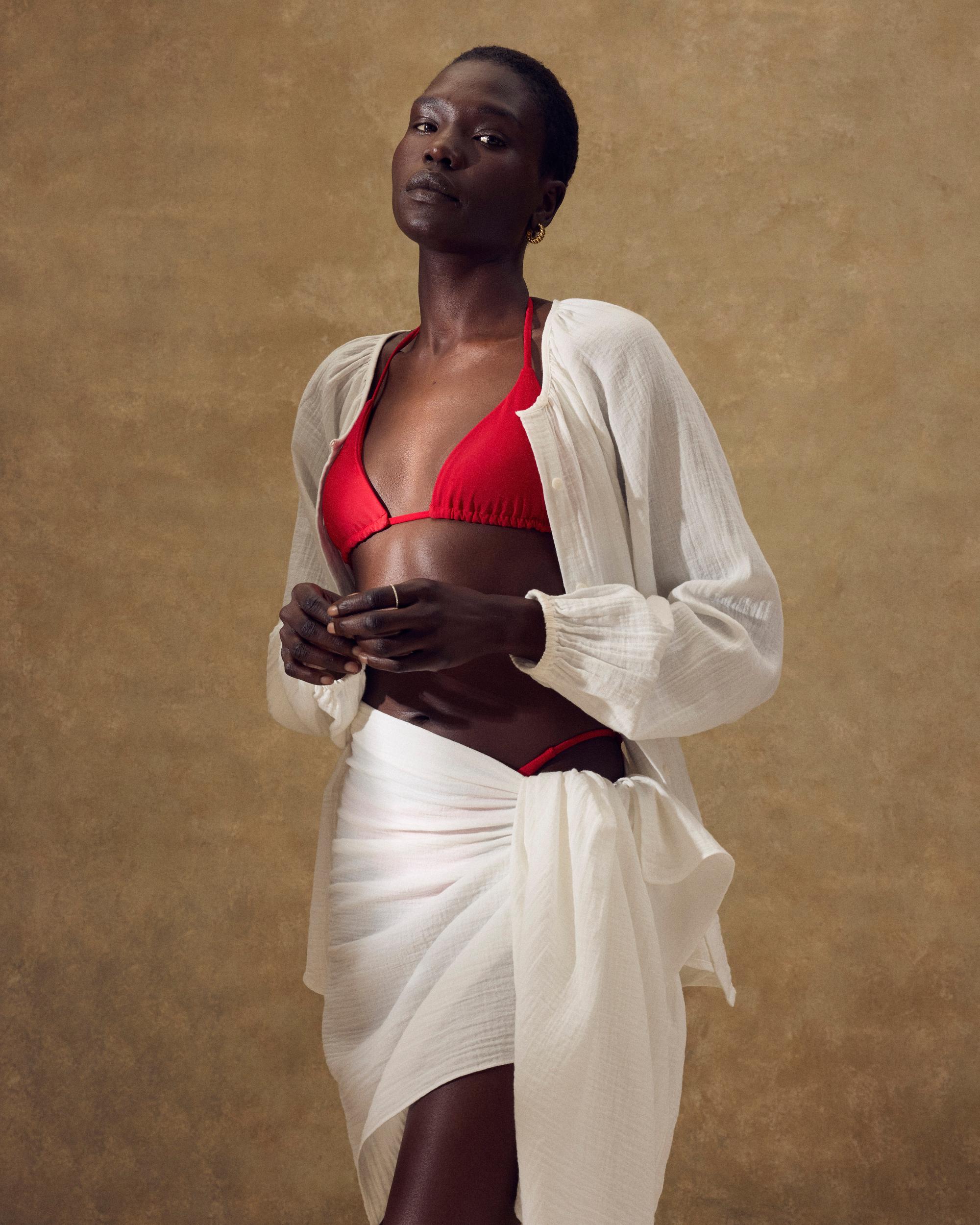 Quince | Women's Italian Triangle Bikini Top Size XL, 78% Recycled Polyamide, 22% Spandex Product Image