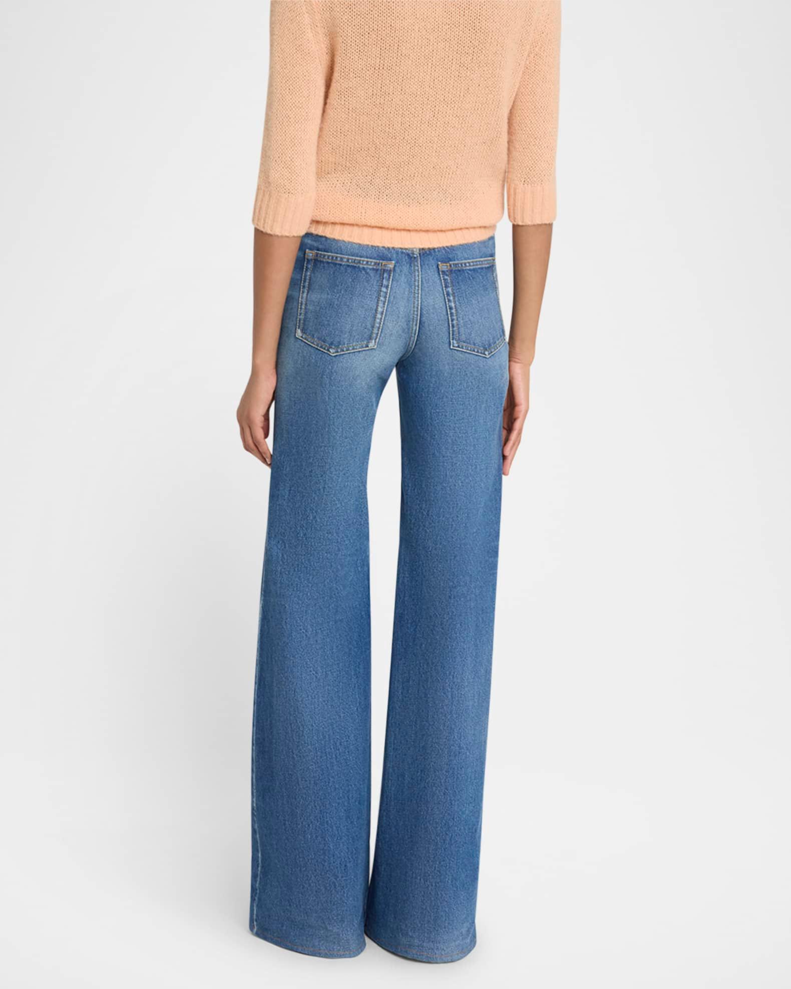 High-Rise Wide-Leg Palazzo Jeans Product Image