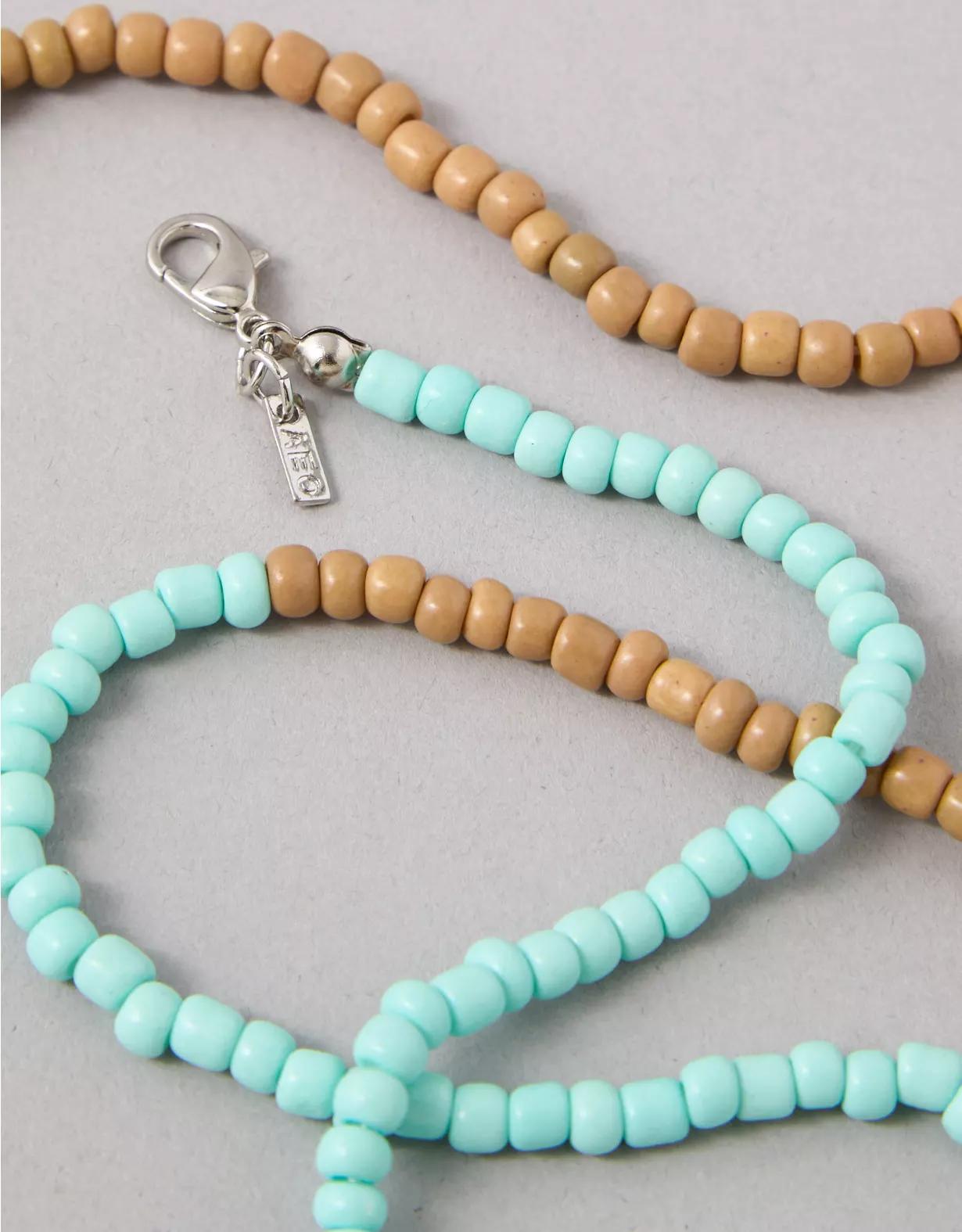 AEO Colorblock Beaded Necklace Product Image