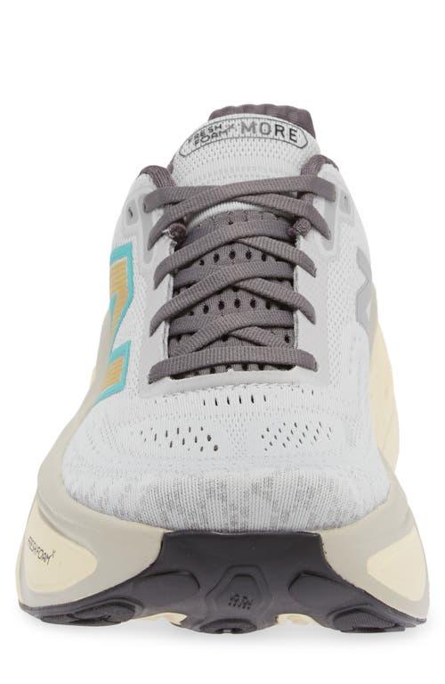 New Balance Fresh Foam X More v5 Running Shoe in Brighton Grey/Calcium at Nordstrom, Size 11.5 Women's Product Image