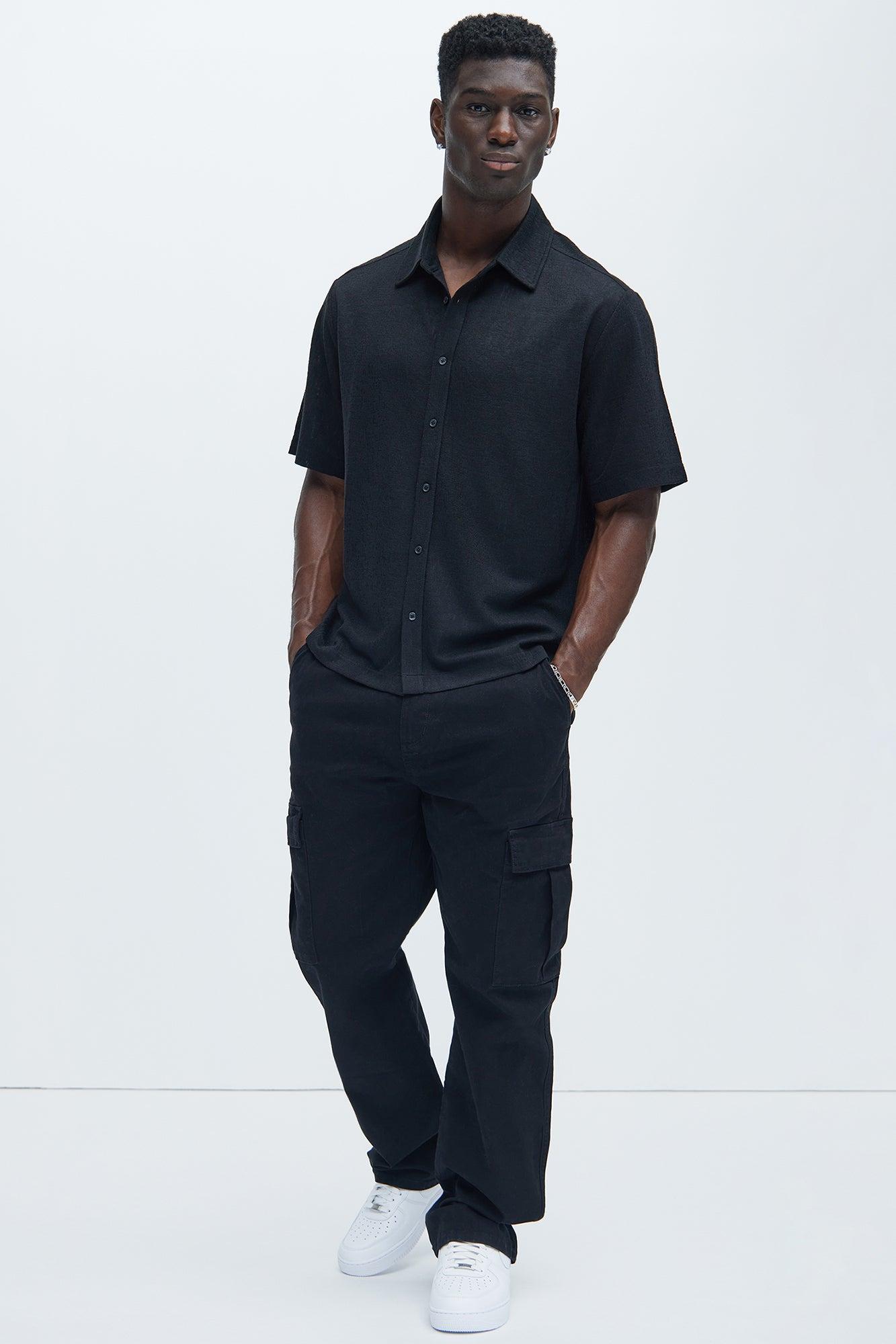 Kyle Straight Cargo Pants - Black Product Image