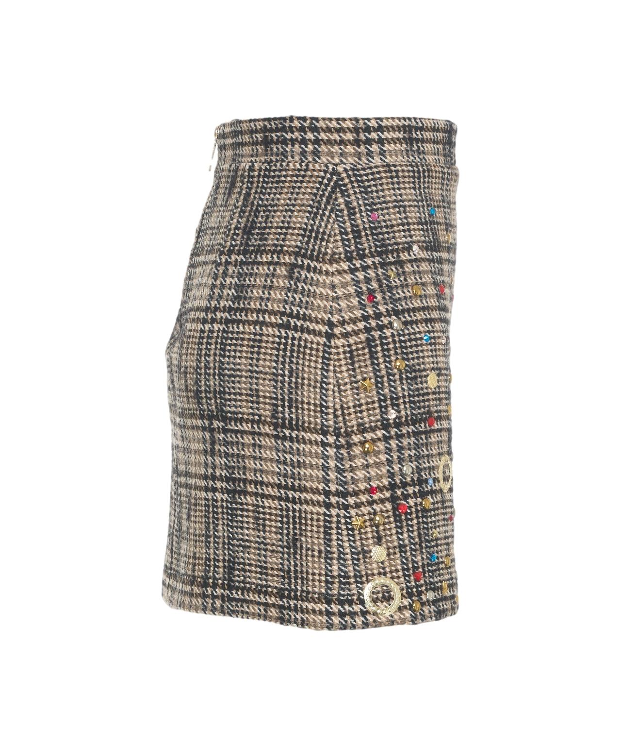 Mini skirt with appliques Product Image