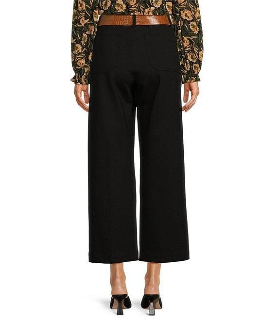 Gibson & Latimer High Rise Wide Leg Front Pocket Ponte Pants Product Image