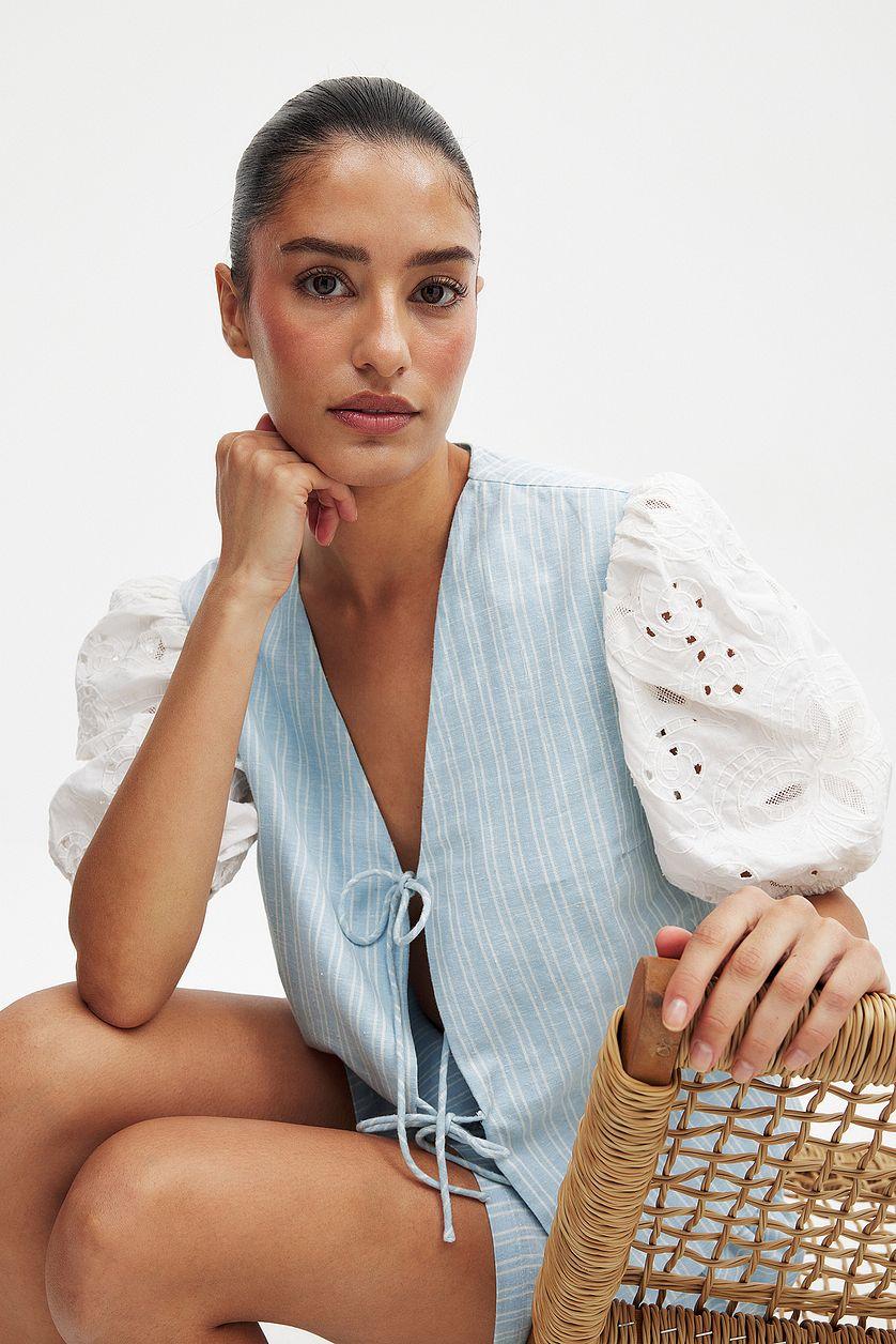 Anglaise Tie Detail Top Product Image