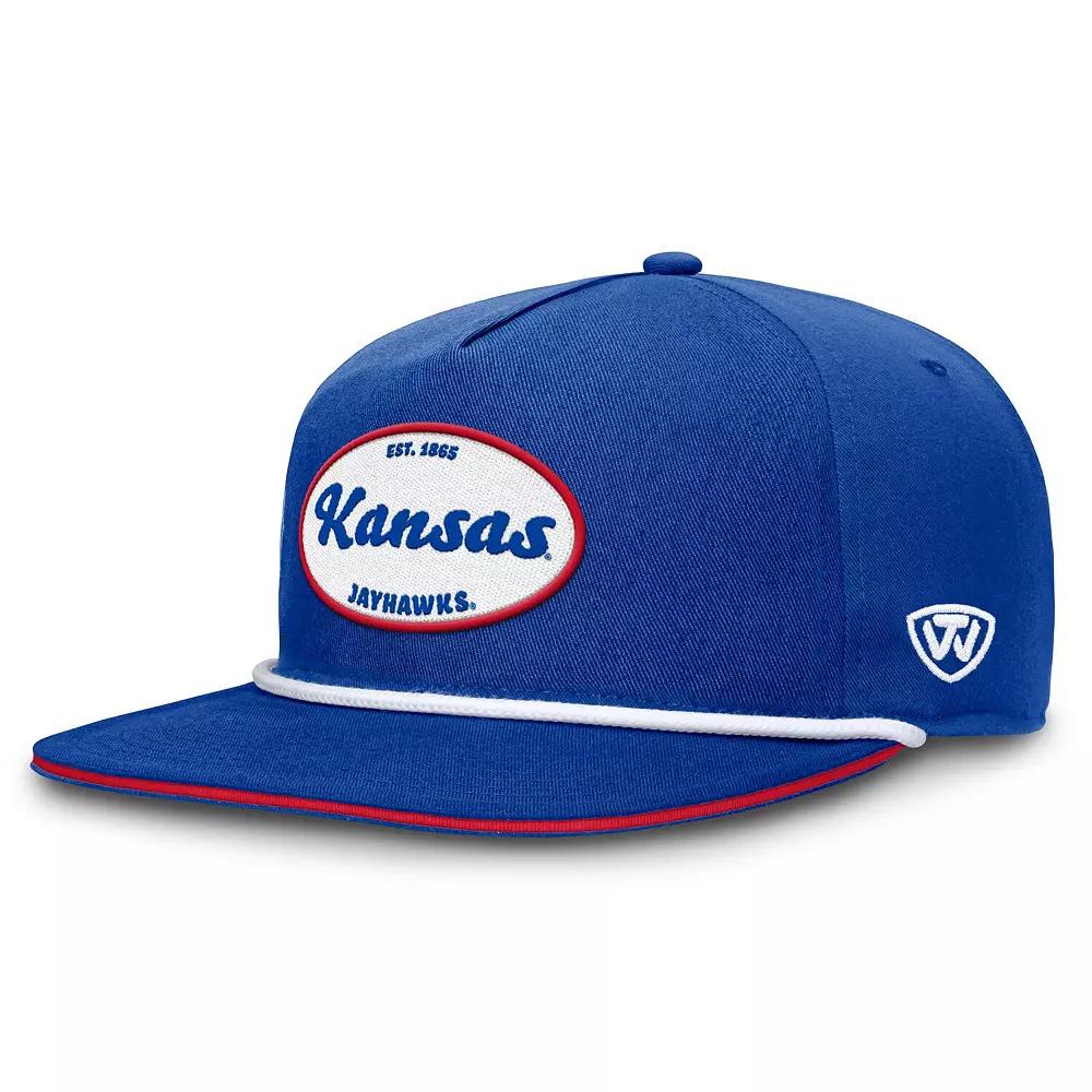 Men's Top of the World Royal Kansas Jayhawks Iron Golfer Adjustable Hat, Blue Product Image