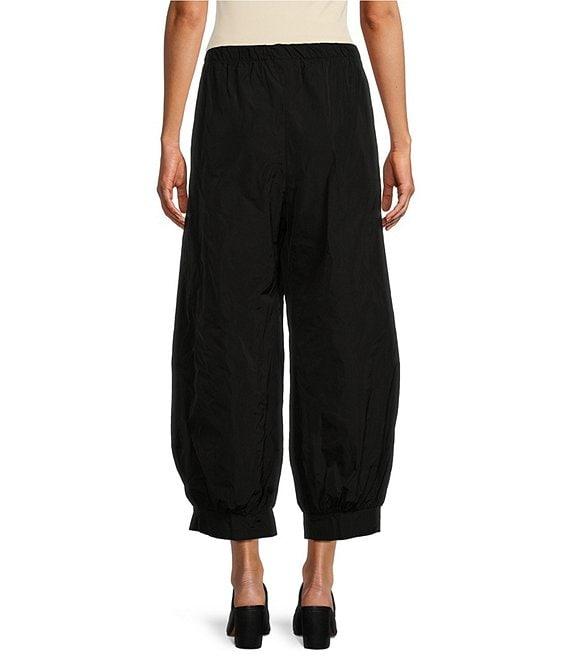 Bryn Walker Wyatt Memory Crunch Wide-Leg Pull-On Cropped Pants Product Image