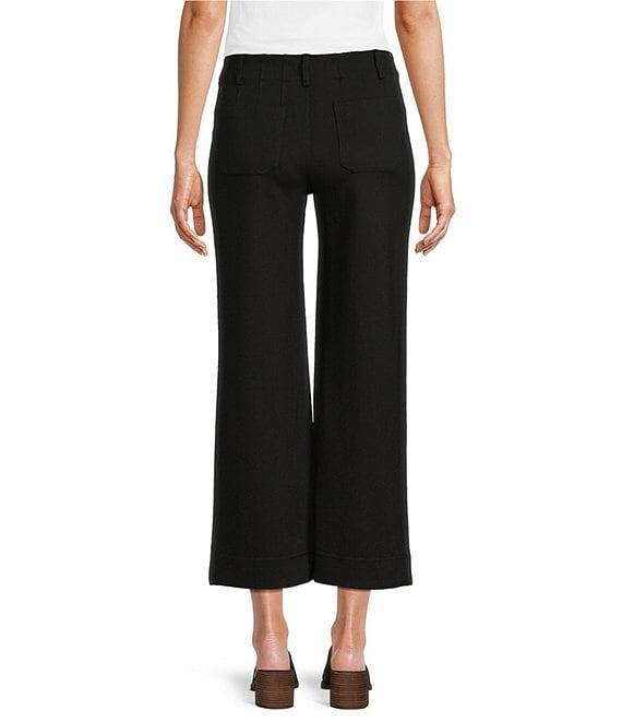 APNY Ponte High Rise Wide Leg Cropped Pants Product Image