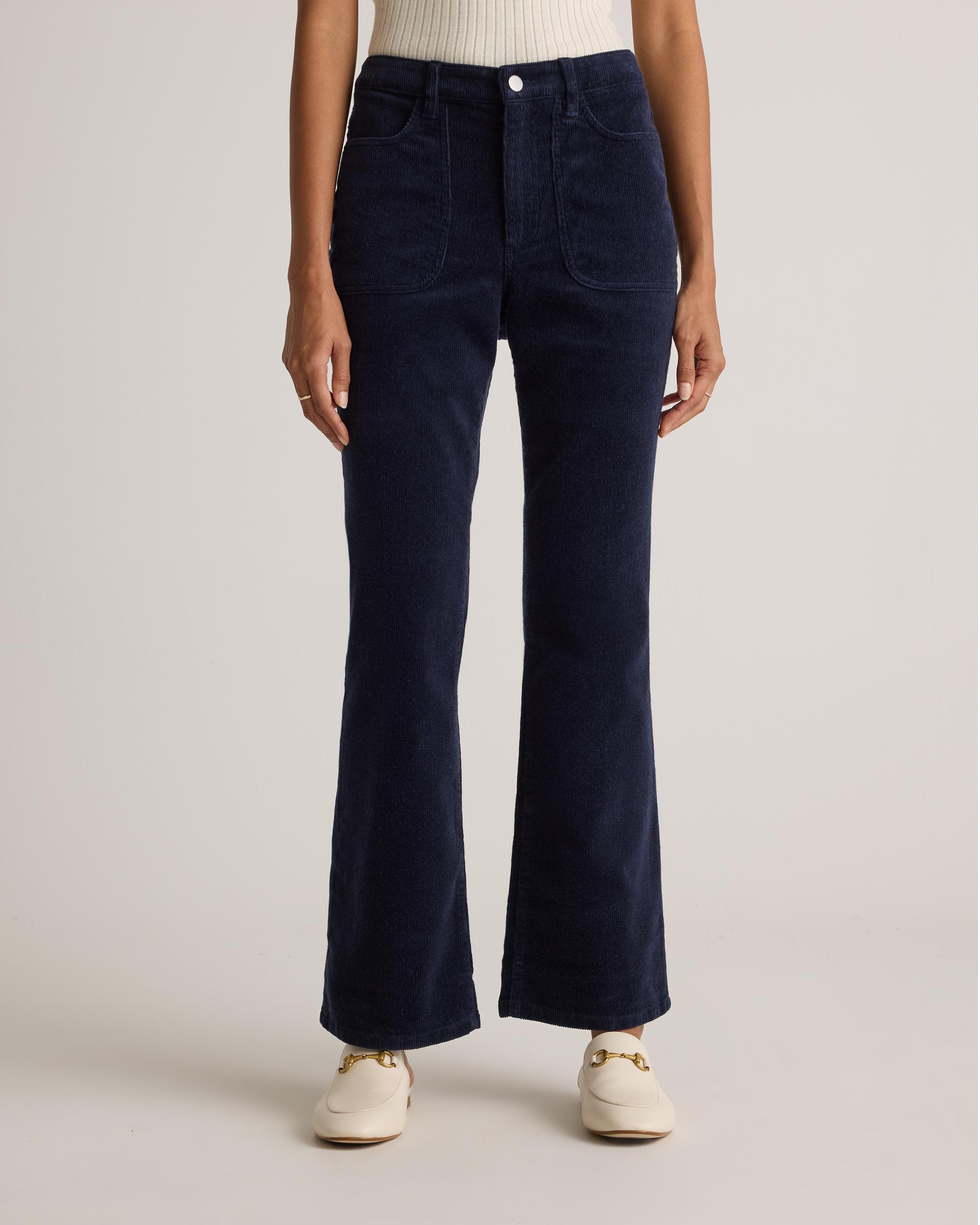 Quince | Women's Organic Stretch Corduroy Flare Pants Organic Cotton Product Image