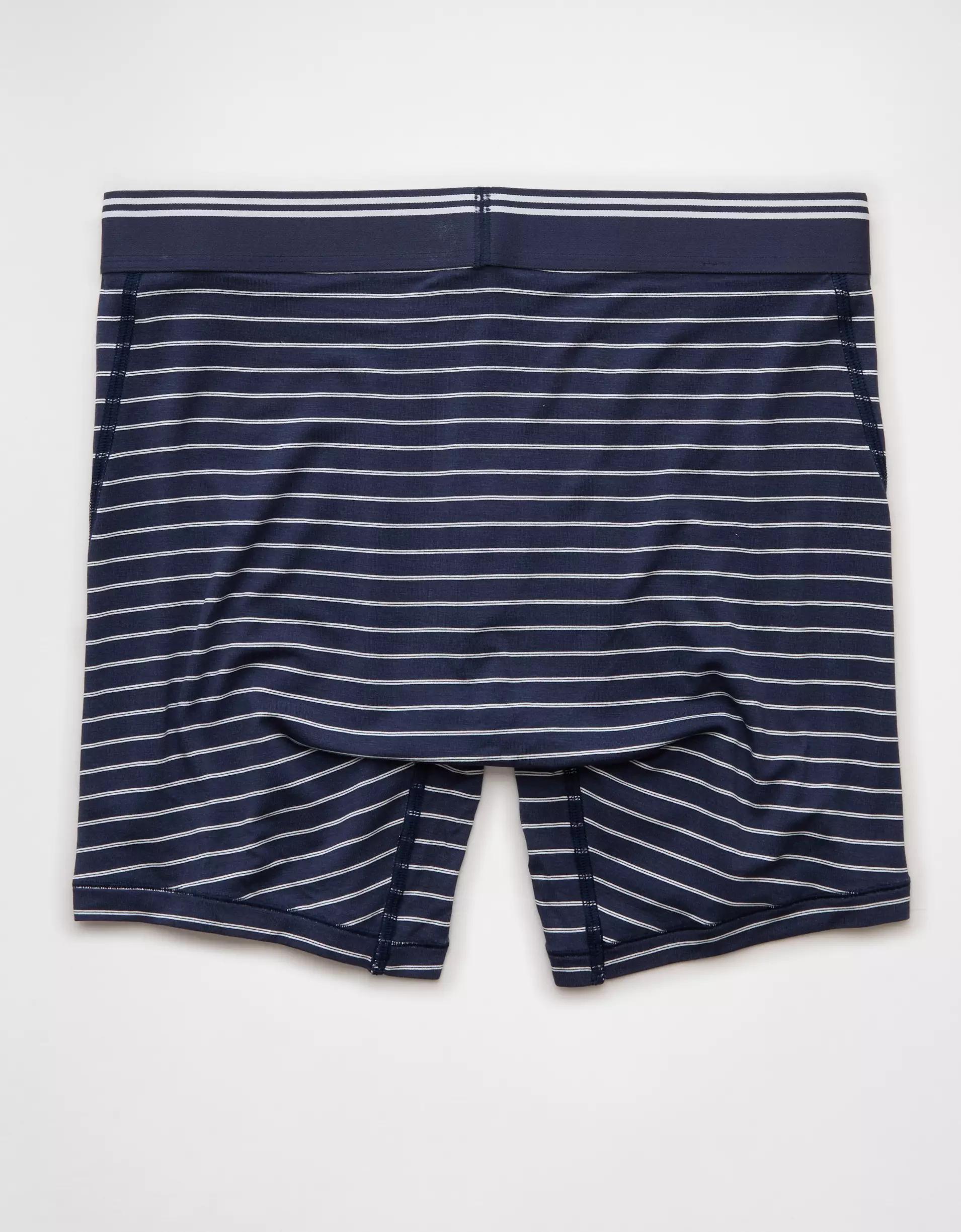 AEO Men's Striped 6" Ultra Soft Boxer Brief Product Image
