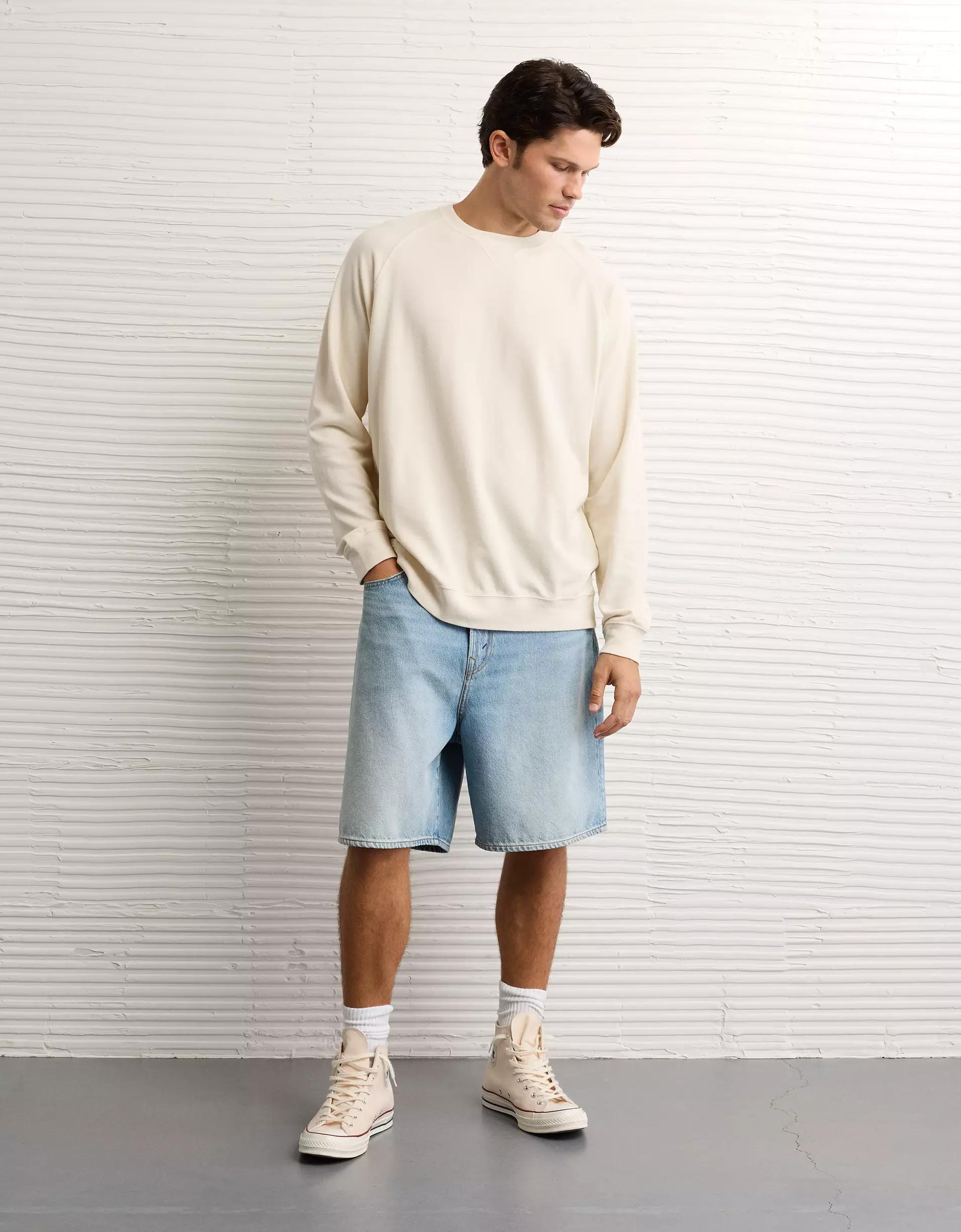 AE Long Sleeve Piqué T-Shirt Product Image