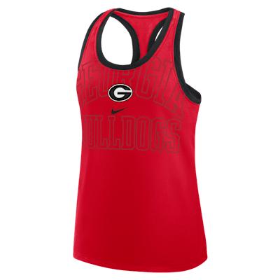 Georgia Primetime Shadow Nike Women's College Racerback Tank Top Product Image
