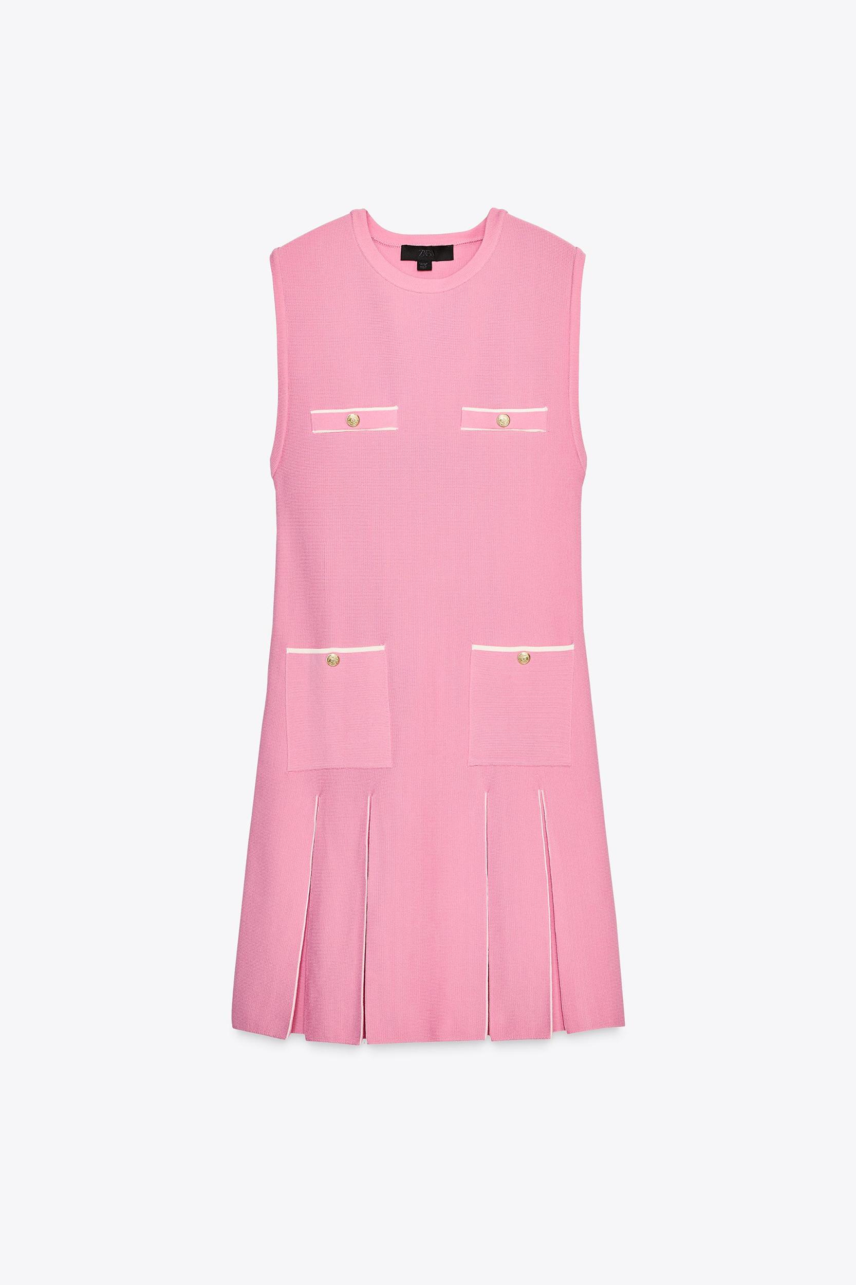 PLEATED KNIT DRESS Product Image