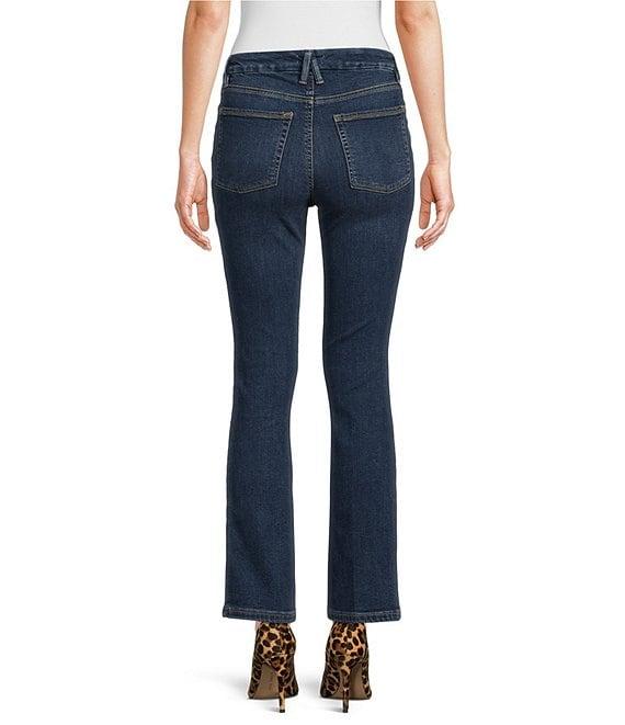 Good American Good Leg High Rise Straight Stretch Denim Jeans Product Image